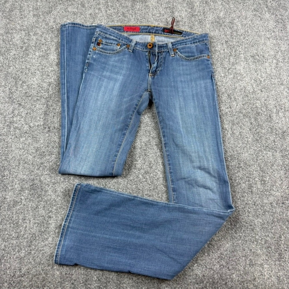 AG Adriano Goldschmied The Angel Jeans Womens 25R Blue Bootcut Mid Rise Denim